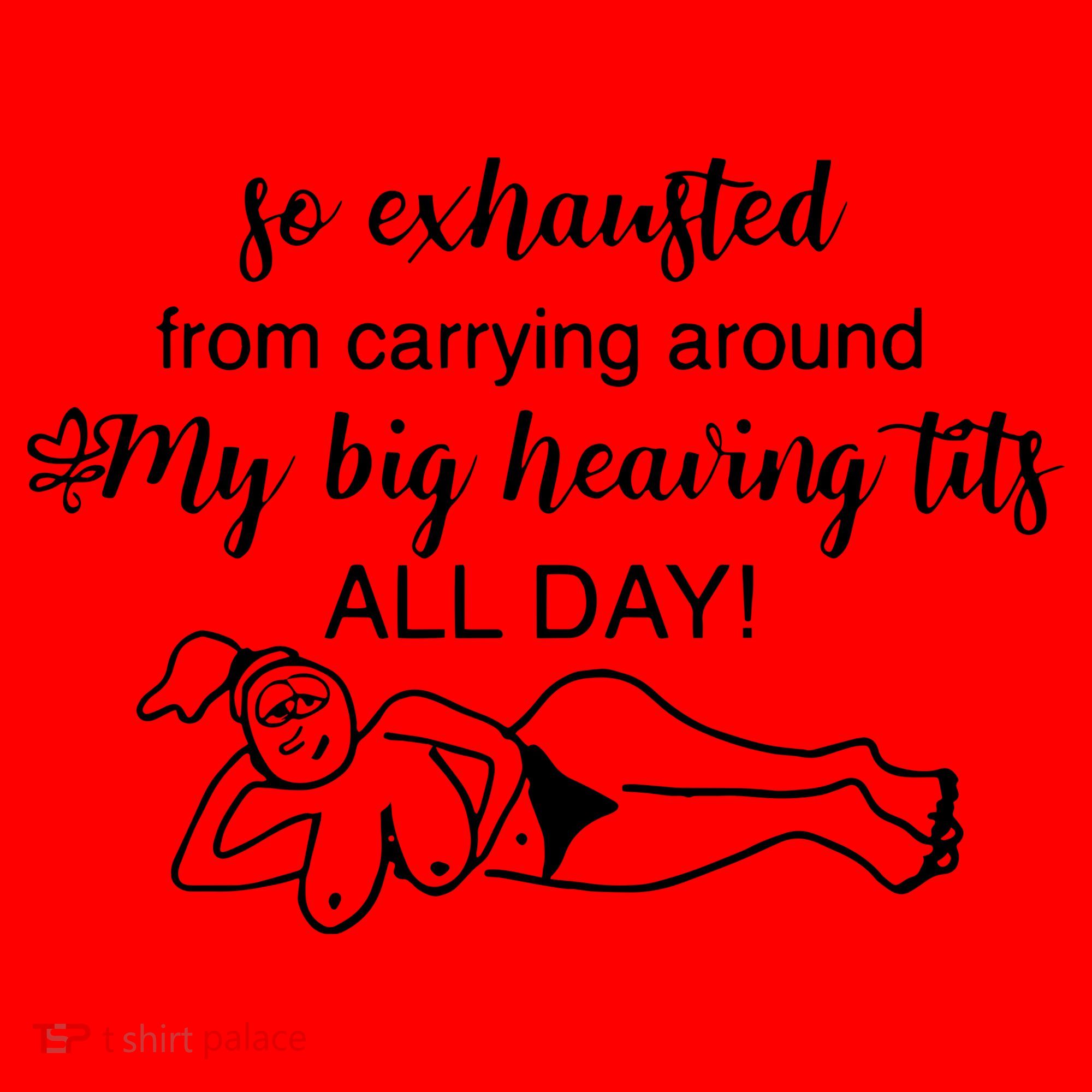 So Exhausted From Carrying Around My Big Heaving Tits All Day Santa Hat