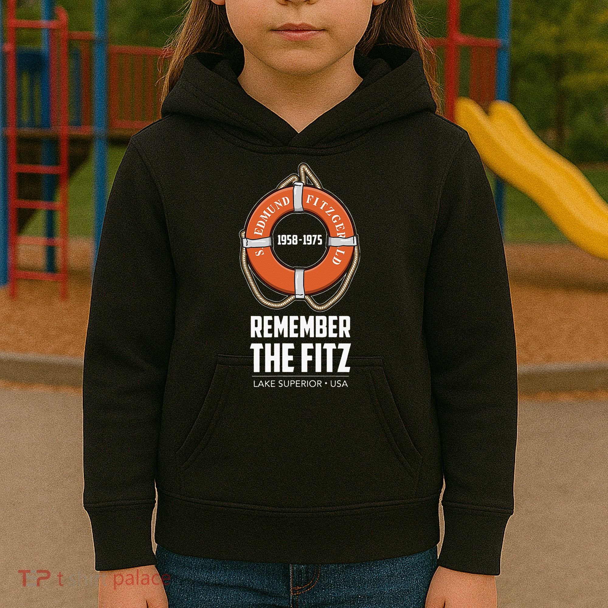 SS Edmund Fitzgerald Lake Superior Iron Ore Kids Hoodie