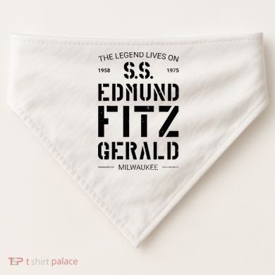 S.S. Edmund Fitzgerald USA-Made Doggie Bandana