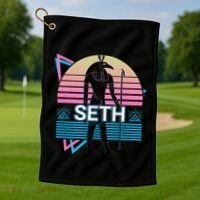 Seth Egyptian God Ancient Egypt Golf Towel thumb 1