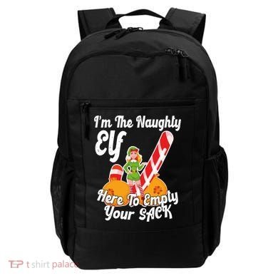 Sexy Elf Here Empty Your Sack Rude Naughty Christmas Candy Gift Backpack