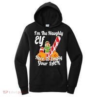 Sexy Elf Here Empty Your Sack Rude Naughty Christmas Candy Gift Women's Hoodie thumb 0