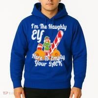 Sexy Elf Here Empty Your Sack Rude Naughty Christmas Candy Gift Hoodie thumb 2