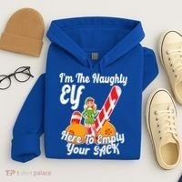 Sexy Elf Here Empty Your Sack Rude Naughty Christmas Candy Gift Hoodie thumb 4