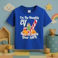 Sexy Elf Here Empty Your Sack Rude Naughty Christmas Candy Gift Toddler T-Shirt thumb 3