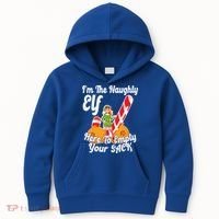 Sexy Elf Here Empty Your Sack Rude Naughty Christmas Candy Gift Kids Hoodie thumb 0