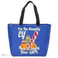 Sexy Elf Here Empty Your Sack Rude Naughty Christmas Candy Gift Tote Bag thumb 0