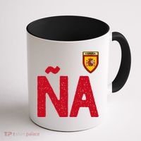 Spain España Human Flag Letter N And A Coffee Mug thumb 1