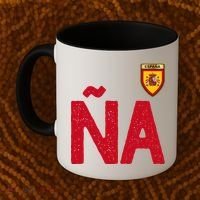 Spain España Human Flag Letter N And A Coffee Mug thumb 2