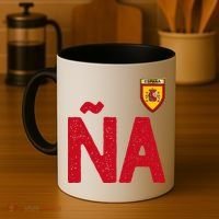 Spain España Human Flag Letter N And A Coffee Mug thumb 4