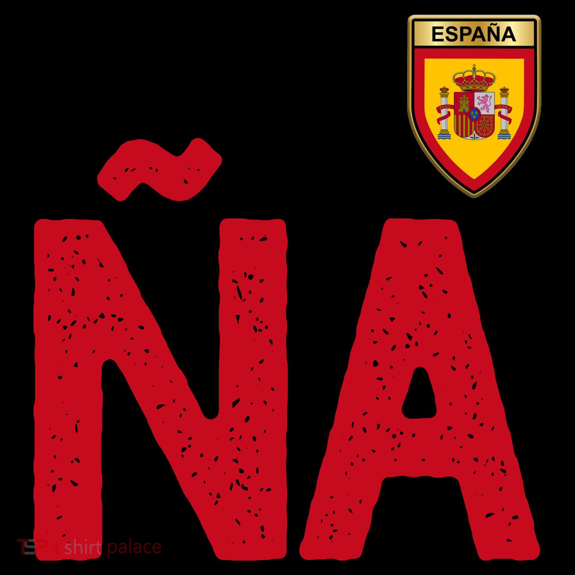 Spain España Human Flag Letter N And A Coffee Mug