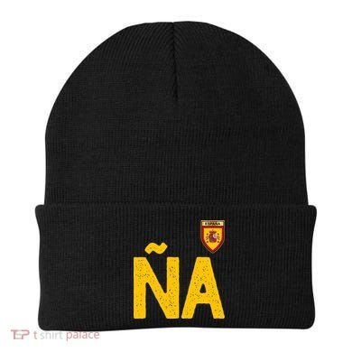 Spain España Human Flag Letter N And A Beanie