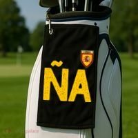Spain España Human Flag Letter N And A Golf Towel thumb 2