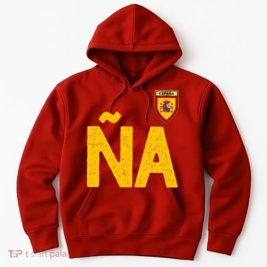 Spain España Human Flag Letter N And A Hoodie
