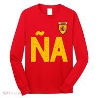 Spain España Human Flag Letter N And A Long Sleeve Shirt thumb 0
