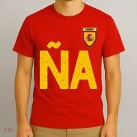 Spain España Human Flag Letter N And A T-Shirt thumb 3