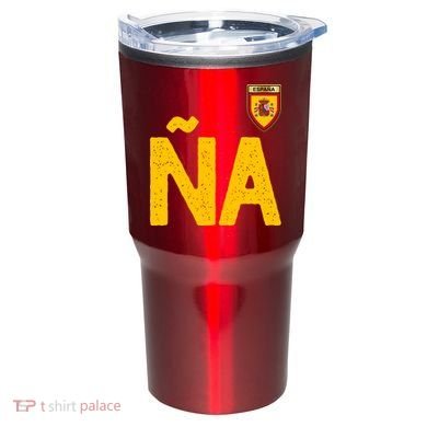 Spain España Human Flag Letter N And A Tumbler
