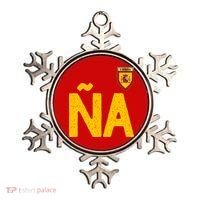 Spain España Human Flag Letter N And A Ornament thumb 0