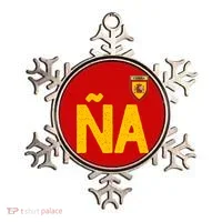 Spain España Human Flag Letter N And A Ornament thumb 0