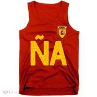 Spain España Human Flag Letter N And A Tank Top thumb 0