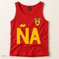 Spain España Human Flag Letter N And A Tank Top thumb 2
