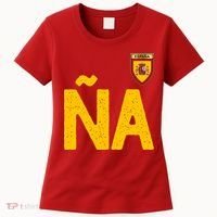 Spain España Human Flag Letter N And A Women's T-Shirt thumb 0