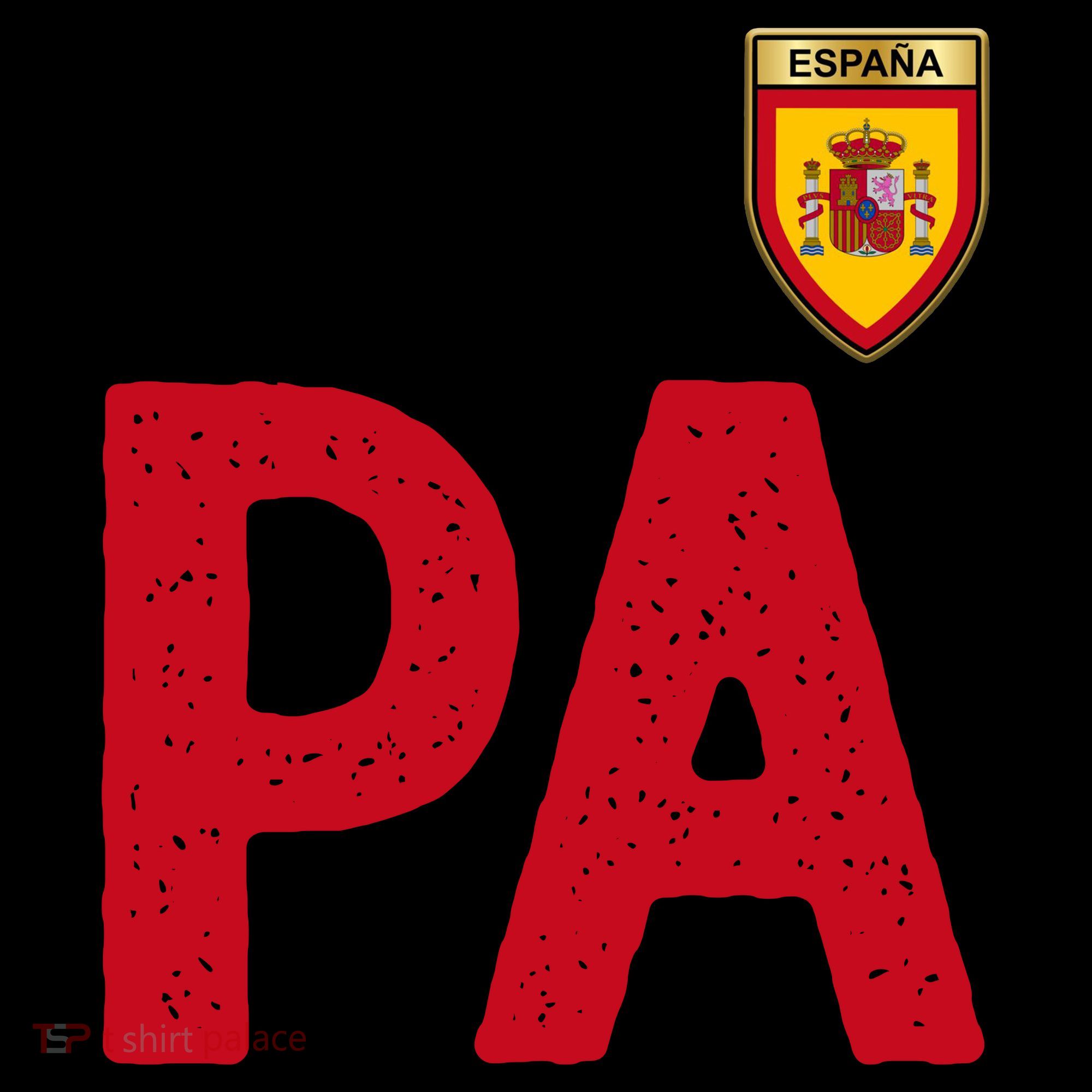 Spain España Human Flag Letter P And A Coffee Mug