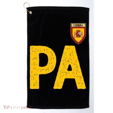 Spain España Human Flag Letter P And A Golf Towel