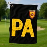 Spain España Human Flag Letter P And A Golf Towel thumb 1