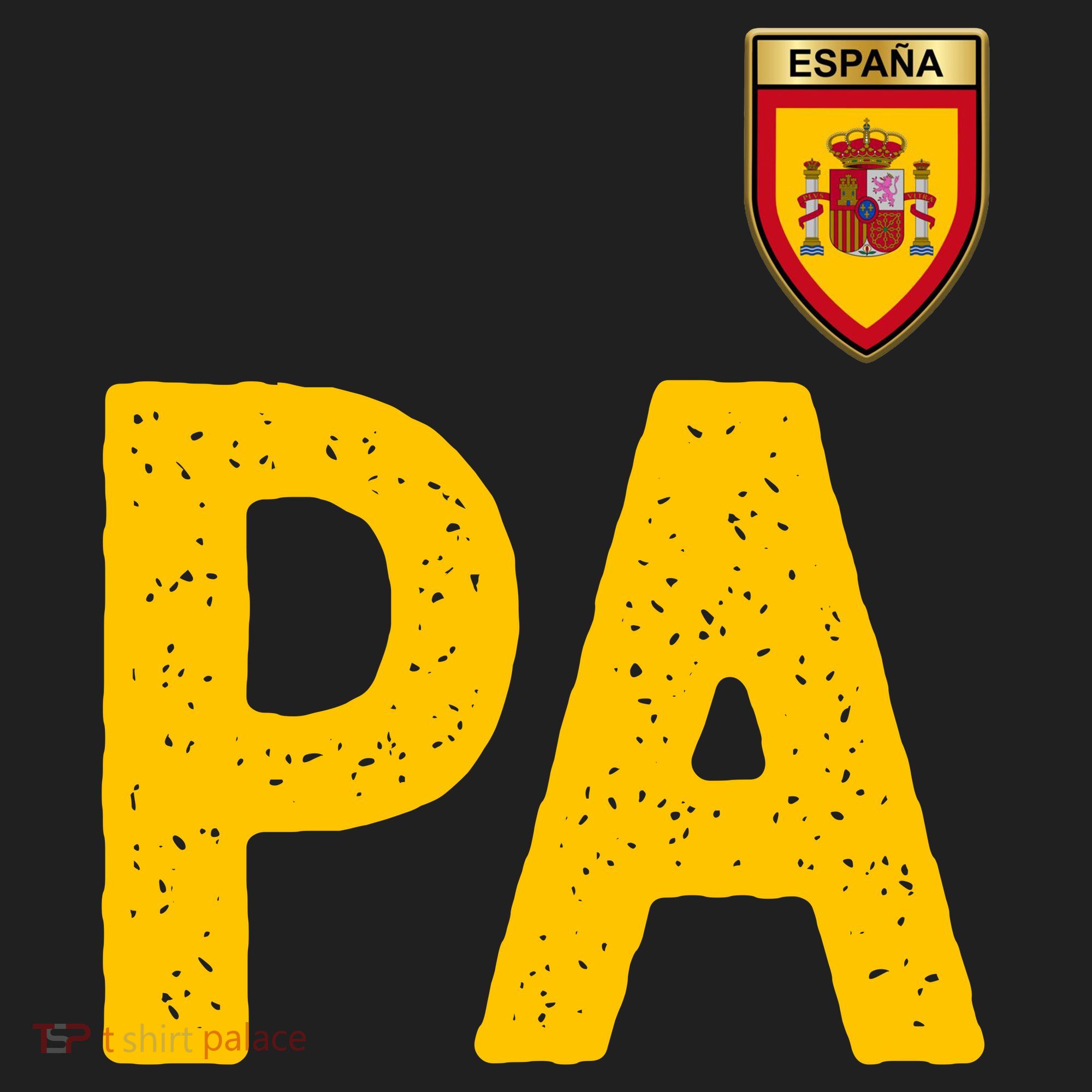 Spain España Human Flag Letter P And A Golf Towel