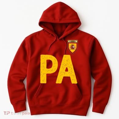 Spain España Human Flag Letter P And A Hoodie
