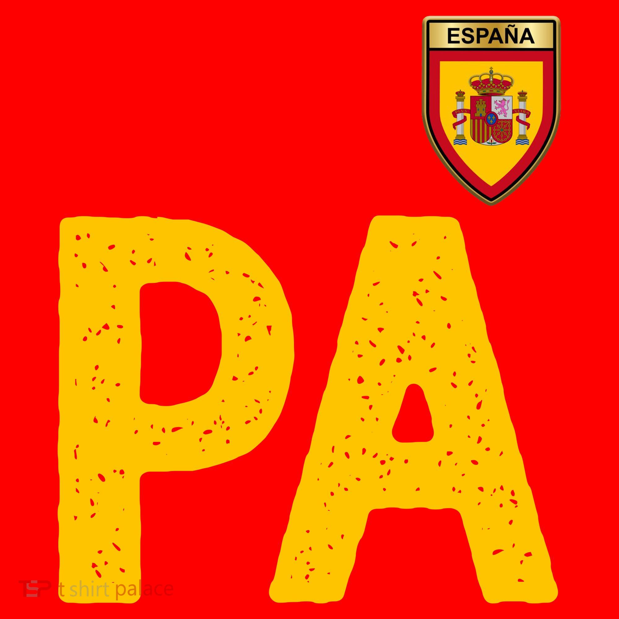 Spain España Human Flag Letter P And A Apron
