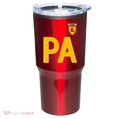 Spain España Human Flag Letter P And A Tumbler