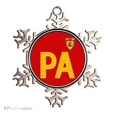 Spain España Human Flag Letter P And A Ornament