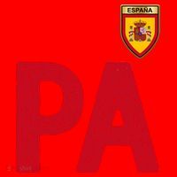 Spain España Human Flag Letter P And A Santa Hat thumb 1