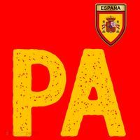 Spain España Human Flag Letter P And A Visor thumb 3