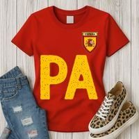 Spain España Human Flag Letter P And A Women's T-Shirt thumb 3