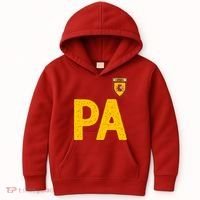 Spain España Human Flag Letter P And A Kids Hoodie thumb 0