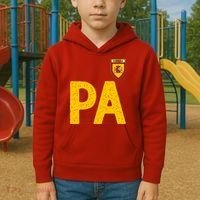 Spain España Human Flag Letter P And A Kids Hoodie thumb 2
