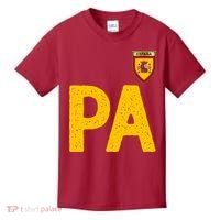Spain España Human Flag Letter P And A Kids T-Shirt thumb 0