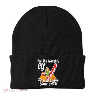 Sexy Elf Here Empty Your Sack Rude Naughty Christmas Candy Funny Gift Beanie