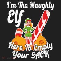 Sexy Elf Here Empty Your Sack Rude Naughty Christmas Candy Funny Gift Beanie thumb 2