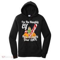 Sexy Elf Here Empty Your Sack Rude Naughty Christmas Candy Funny Gift Women's Hoodie thumb 0
