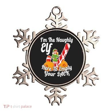 Sexy Elf Here Empty Your Sack Rude Naughty Christmas Candy Funny Gift Ornament