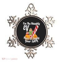 Sexy Elf Here Empty Your Sack Rude Naughty Christmas Candy Funny Gift Ornament thumb 0