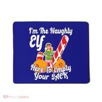 Sexy Elf Here Empty Your Sack Rude Naughty Christmas Candy Funny Gift Mousepad thumb 0