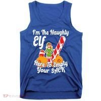 Sexy Elf Here Empty Your Sack Rude Naughty Christmas Candy Funny Gift Tank Top thumb 0