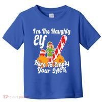 Sexy Elf Here Empty Your Sack Rude Naughty Christmas Candy Funny Gift Toddler T-Shirt thumb 0