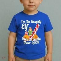 Sexy Elf Here Empty Your Sack Rude Naughty Christmas Candy Funny Gift Toddler T-Shirt thumb 2