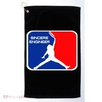 Sincere Engineer Hair Jorndog Golf Towel thumb 0